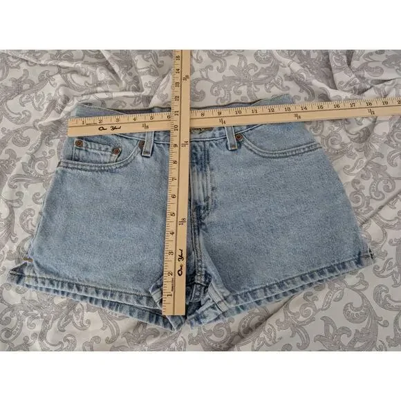 levi's vintage 1999 denim shorts size jr 3 - Picture 2 of 6